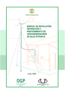 Manual de instalación de aerogeneradores.