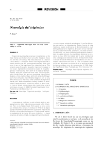Neuralgia del trigémino - Revista de la Sociedad Española del Dolor