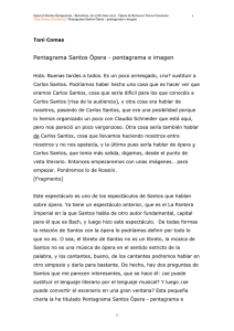 Pentagrama Santos Ópera - pentagrama e imagen