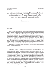 La interconexión de Castilla, Galicia y Portugal en la confección de