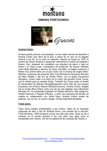 Gracias musicians shorts Bio Spanish 2009