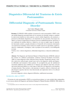 Diagnóstico diferencial del trastorno de estrés postraumático.