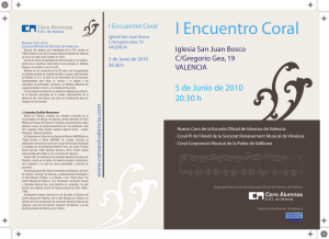 I Encuentro Coral - Coro EOI Valencia
