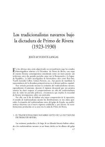 Los tradicionalistas navarros bajo la dictadura de Primo de Rivera