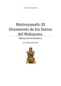 El Ornamento de los Sutras del Mahayana.