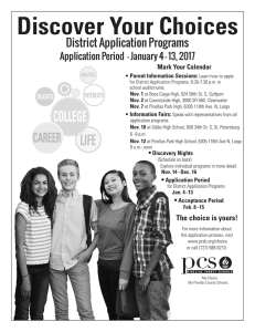 Discover Your Choices - Pinellas County Schools