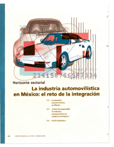 La industria automovilística en México