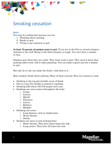 Smoking cessation