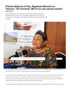 Premio Nobel de la Paz, Rigoberta Menchú en Temuco: "El