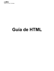 Manual de HTML - Diplomado de Programación Web