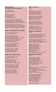 himno nacional de la república de colombia himno al departamento