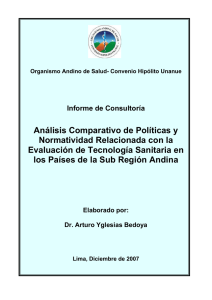 Análisis Comparativo de Políticas y Normatividad Relacionada con