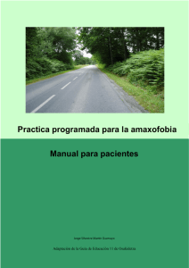 Practica programada para la amaxofobia Manual para pacientes