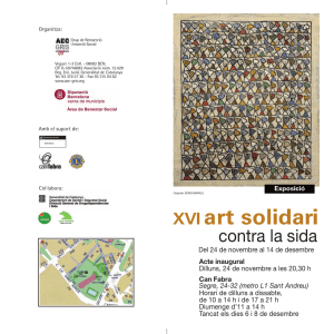 XVI art solidari - Ajuntament de Barcelona