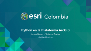 Python en la Plataforma ArcGIS