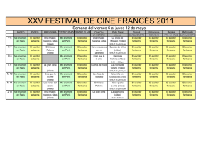 xxv festival de cine francés 2011
