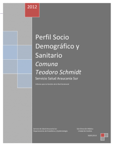 Comuna Teodoro Schmidt - Depto. de Estadísticas y Epidemiología