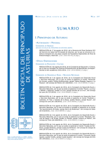 Sumario - Boletín Oficial del Principado de Asturias