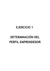 EJERCICIO 1 DETERMINACIÓN DEL PERFIL EMPRENDEDOR