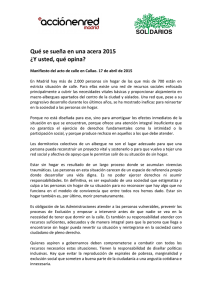 Descargar manifiesto de Madrid - Solidarios para el Desarrollo