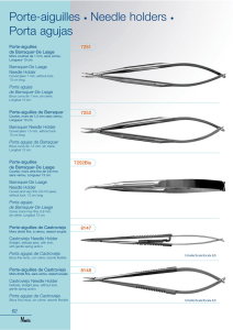 Porte-aiguilles • Needle holders • Porta agujas