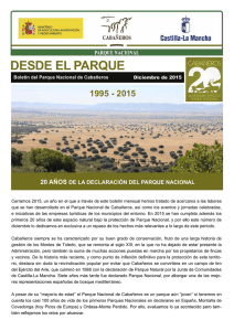 Boletín Informativo del Parque Nacional de Cabañeros. Diciembre