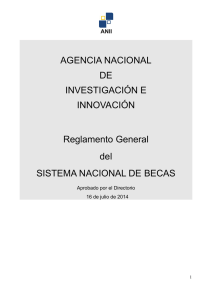 Reglamento General del Sistema Nacional de Becas 16 de