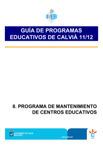 Programa de Mantenimiento Centros Educativos