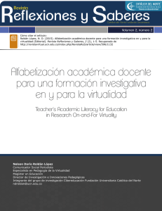 Reflexiones y Saberes - Revista Virtual Universidad Católica del Norte