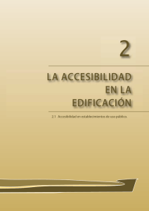 la accesibilidad en la edificación