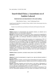 Inactividad Física y Ausentismo en el Ámbito Laboral