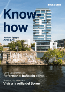 Know-how: Revista Geberit de junio de 2016