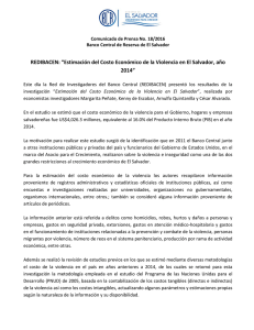 REDIBACEN: “Estimación del Costo Económico de la Violencia en