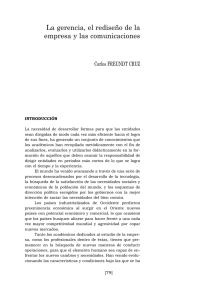 La gerencia, el rediseño de la empresa y las comunicaciones