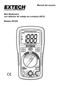 Manual del usuario Mini Multímetro con detector de voltaje sin