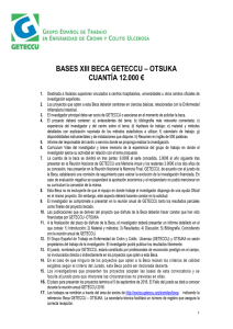 BASES XIII BECA GETECCU – OTSUKA CUANTÍA 12.000 €