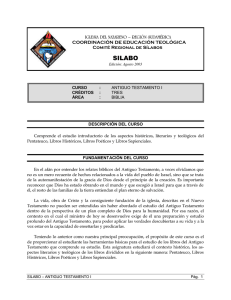 Antiguo Testamento I - Seminario Teol&oacute;gico Nazareno del Cono Sur