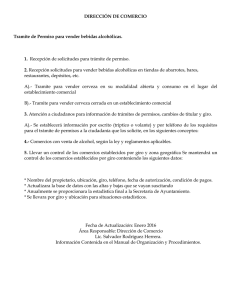 DIRECCIÓN DE COMERCIO Tramite de Permiso para vender