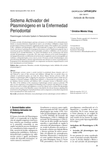 Sistema Activador del Plasminógeno en la Enfermedad Periodontal