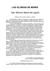 LAS GLORIAS DE MARÍA San Alfonso María de