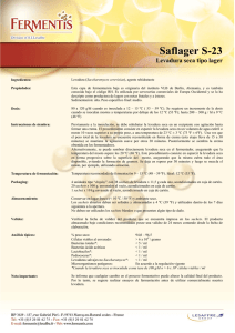 Saflager S-23 Levadura seca tipo lager