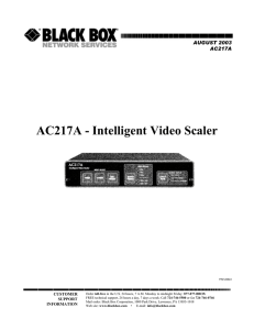 AC217A - intelligent video scaler.p65