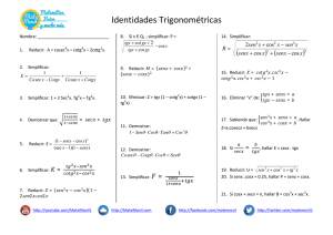Identidades Trigonométricas