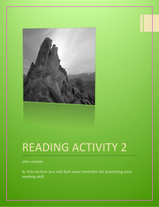 READING ACTIVITY 2