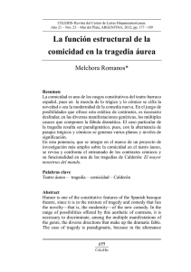 La función estructural de la comicidad en la tragedia