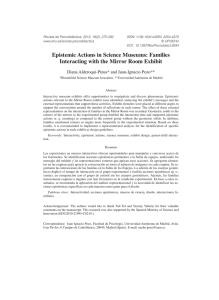 Epistemic Actions in Science Museums: Families Interacting with the