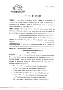 cese y designaciones en el consejo ejecutivo honorario de las