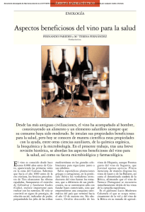 Aspectos beneficiosos del vino para la salud