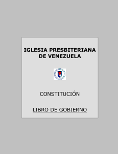 IGLESIA PRESBITERIANA DE VENEZUELA CONSTITUCIÓN