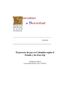 El proceso de paz en Colombia según el Estado y las Farc-Ep